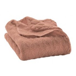 Disana Knitted Woollen Baby Blanket Rosé