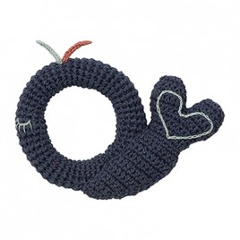 Hoppa Crochet Rattle Whale Blauw