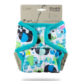Petit Lulu One Size Cover (Snaps) Baby Elephant