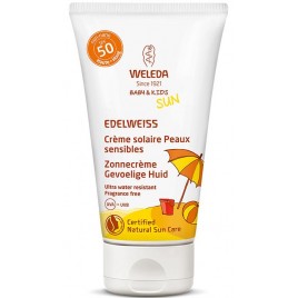 Weleda Zonnecrème Gevoelige Huid SPF50 Edelweiss