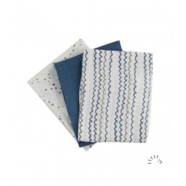 Iobio Muslins Organic Cotton 70 x 70 starry sea