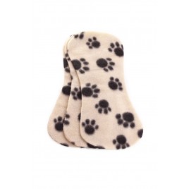 Ella's House Bum liners fleece blakc paw 3 pcs