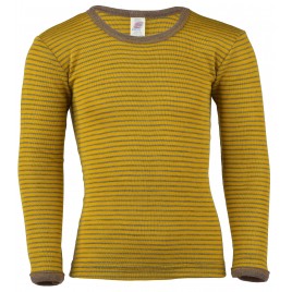 Engel Children's Singlet long sleeved Saffron/walnut