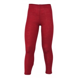 Engel Children's leggings, fine rib cherry-red