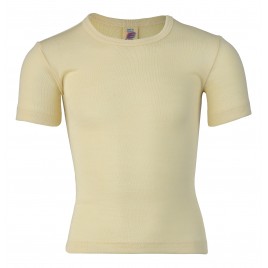Engel Children's vest short sleeved, fine rib natural