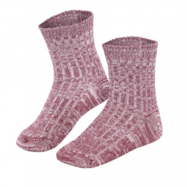 Living Crafts Kinder-Norwegersöckchen Bordeaux Mouliné