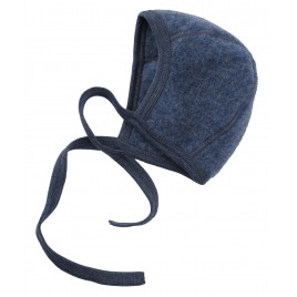 Engel Baby-Mütze, Fleece blau melange