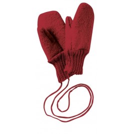 Disana Boiled Wool Gloves Bordeaux