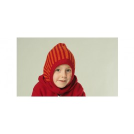 Reiff Ringelschlupfmütze  Burgund/Cayenne