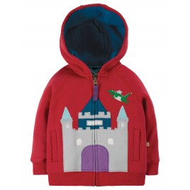 Frugi Hayle Hoody Tango Red/Castle