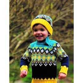 Frugi Fyfe Fairisle Jumper Bumble Bee Fairisle