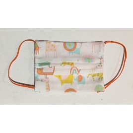 't Collectief Mondmasker bio kids dieren roze