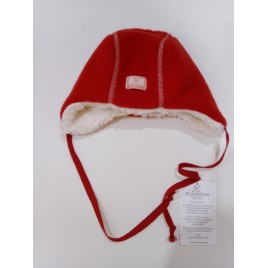 Pickapooh Jan Wollfleece red mélange/plüsch natur