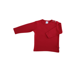 Leela Cotton Langarmshirt Ziegelrot