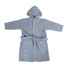 Filibabba Bathrobe Zigzag-Grey
