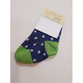 Grödo Babysöckchen Denim-Rohweiss-Klee
