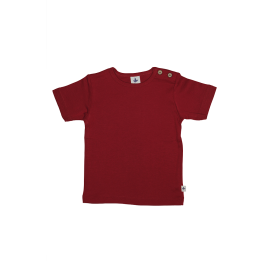 Leela Cotton Kurzarmshirt ziegelrot