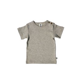 Leela Cotton Kurzarmshirt Beige-Melange