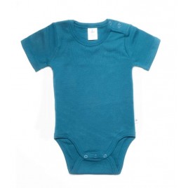 Leela Cotton Kurzarmbody donaublau