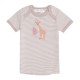 Sense Organics Tilly Baby Shirt S/S Mauve Stripes + Giraffe