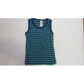Engel Children's shirt sleeveless, fine rib light ocean/ ice-blue