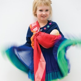 Babylonia BB-Sling voor poppen Papaya