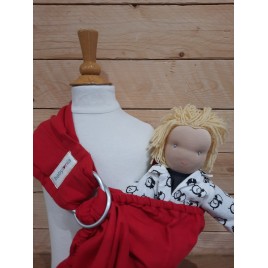 Babylonia BB-Sling voor poppen  Currant Red