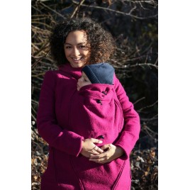 Mamalila Hooded  Babywearing Coat Vienna berry