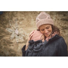 Mamalila Hooded  Babywearing Coat Vienna antraciet