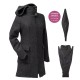 Mamalila Hooded  Babyweraing Coat Antraciet antraciet