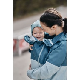 Mamalila Organic Rain Babywearing Jacket Riga Aqua
