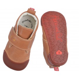 Anna und Paul Charlie Gummisohle Cognac