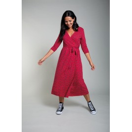 Frugi Jolie Maternity & Nursing Wrap Dress Scandi Daisy