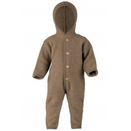 Engel Hooded Overall with Cuffs Walnut mélange