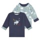Sense Organics Felix Baby Reversible Shirt Navy + Reindeer