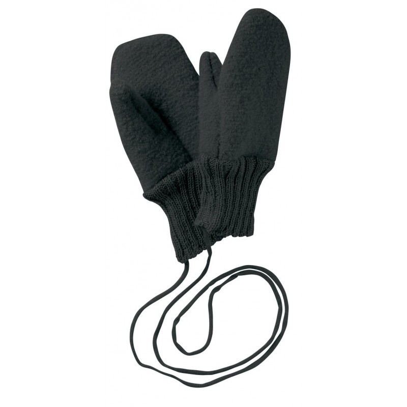 Disana Boiled Wool Gloves anthracite