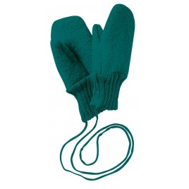 Disana Boiled Wool Gloves pacific