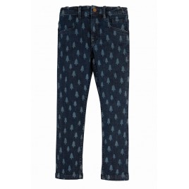 Frugi Jordan Printed Jeans Denim/Forest Trees