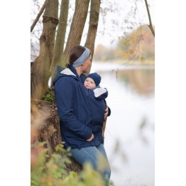 Mamalila Allweather Babywearing Jacket Cosy Allrounder Navy