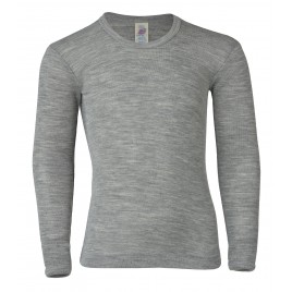Engel Children's Shirt long sleeved hellgrau melange