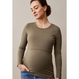 Boob Classic l/s top  green khaki