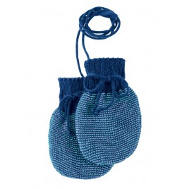 Disana Knitted Gloves navy-lagoon