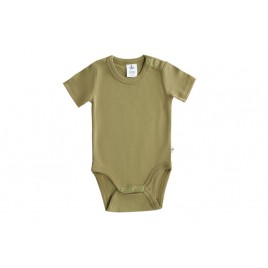 Leela Cotton Kurzarmbody olive