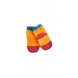 Leela Cotton Sokken orange-kirschrot-petrol