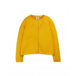 Frugi Piper Pointelle Cardigan bumbleblee