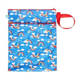 Totsbots Wet and Dry Bag  Rainbow Skies