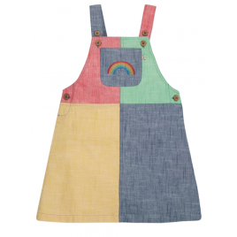 Frugi Zoey colour block Dress Hotch Potch Cambray