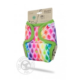 Petit Lulu One Size Cover (Snaps) Rainbow Flames