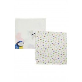 Frugi Lovely 2 Pack Muslin Soft White Hedgerow Bird