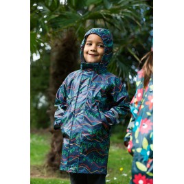 Frugi Rainy Days Coat Rainbow Ramble